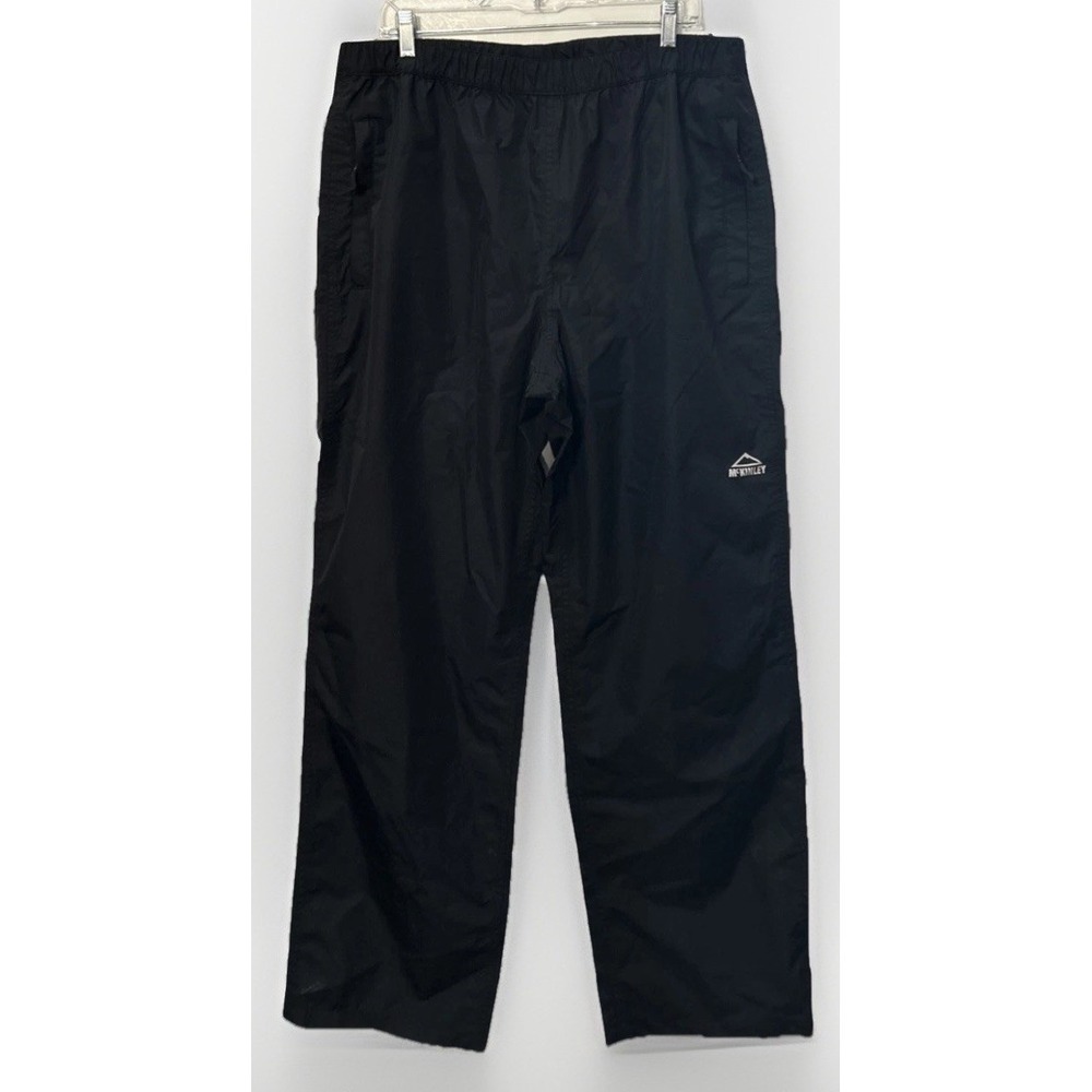 Mens MCKINLEY AquaMax Perimeter‎ Waterproof Rain Pants Sz XL Black EUC Golf ⛳️